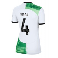 Echipament fotbal Liverpool Virgil van Dijk #4 Tricou Deplasare 2023-24 pentru femei maneca scurta